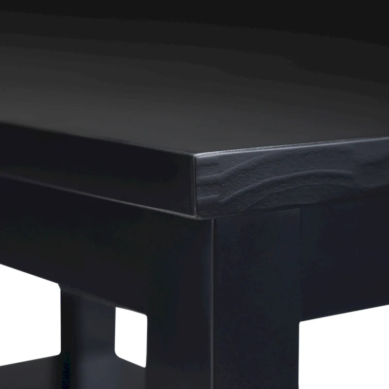 WYNDENHALL Norfolk Table d'appoint étroite de style transitionnel rectangulaire en bois massif, 35,5 cm de large – 35,5 cm de large
