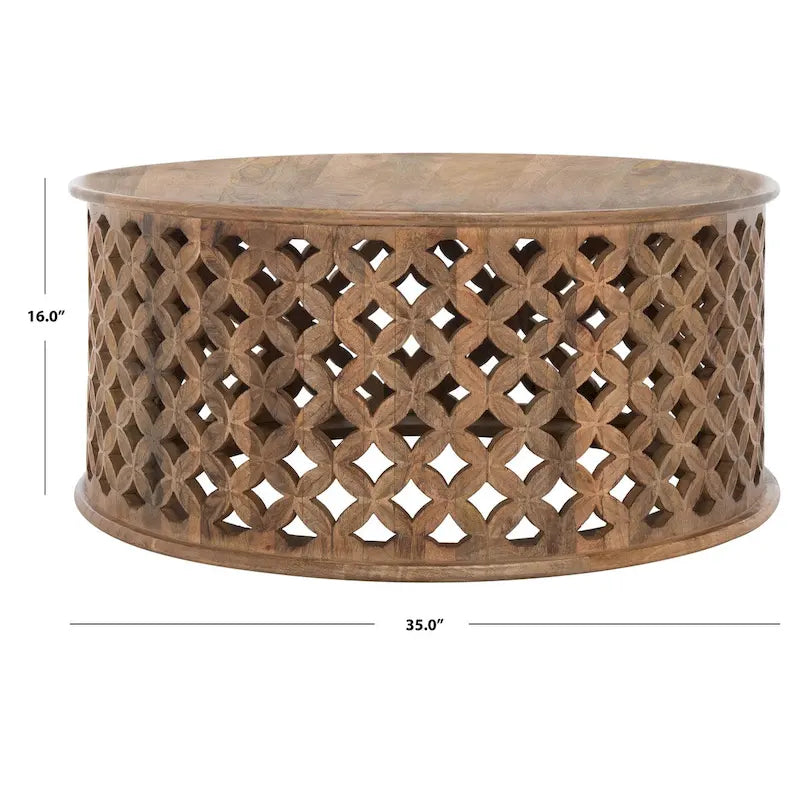 Table basse ronde Antkea SAFAVIEH - 35 L x 35 P x 16 H - 35Lx35Px16H