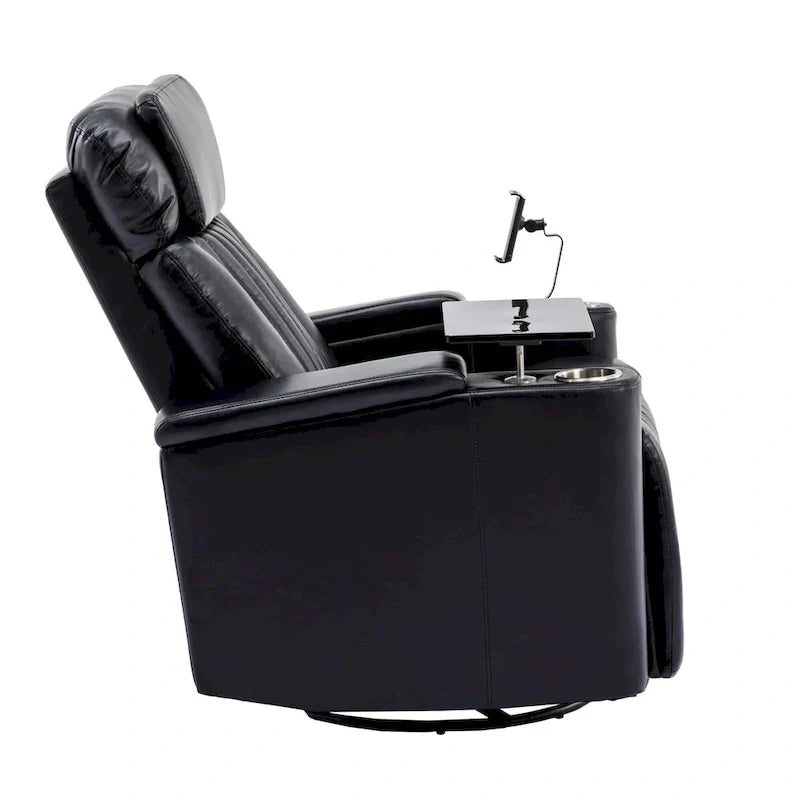 Fauteuil inclinable motorisé de cinéma maison multifonctionnel pivotant à 270°