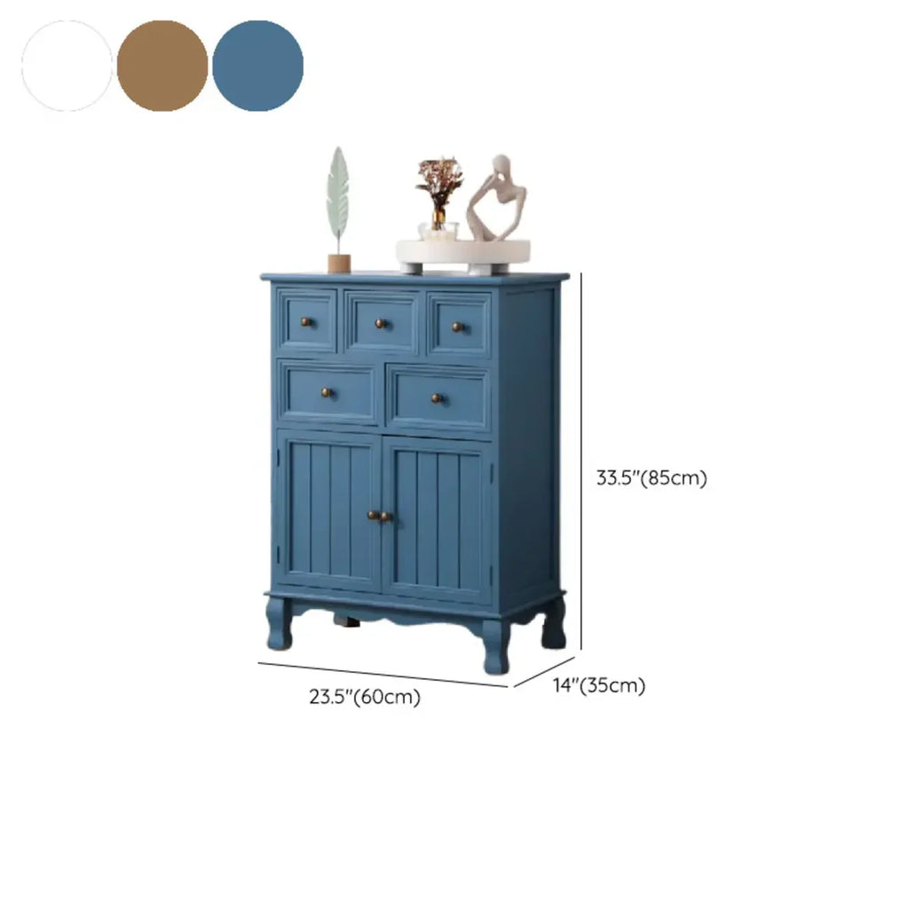 Meuble d'appoint rustique en bois marron pour salon