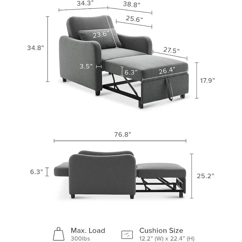 Fauteuil-lit convertible Mopio Sophie 4-en-1