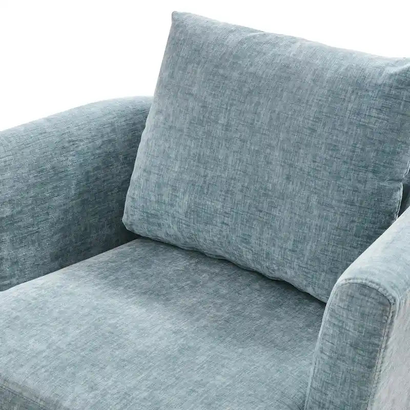 Fauteuils pivotants modernes Chenille pour salon